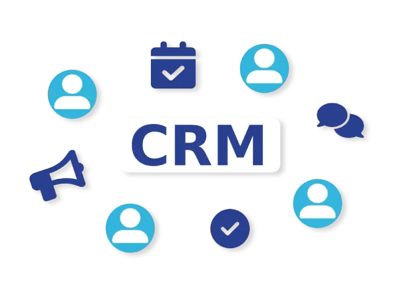 Il·lustració que representa la funcionalitat CRM