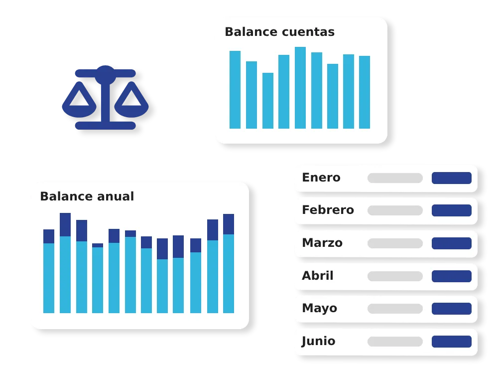 ilustración que representa al contabilidad en tiempo real