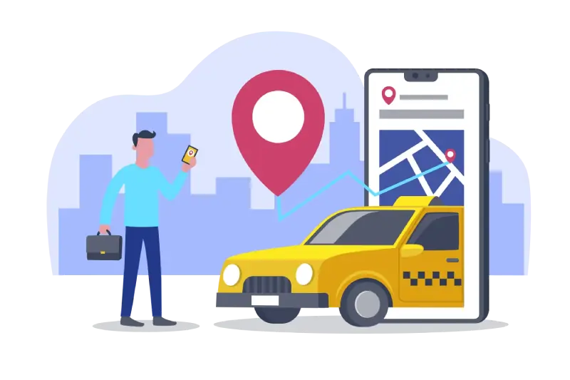 ilustración representativa de taxi