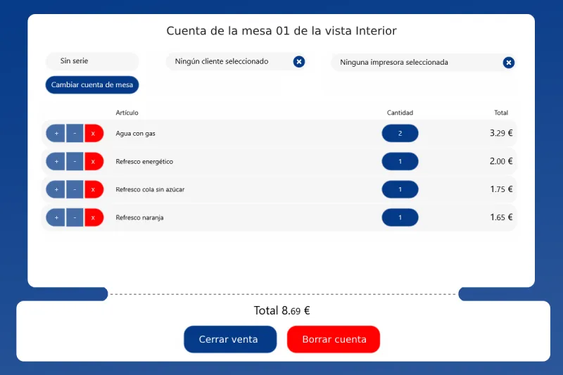 Il·lustració que representa l'interfaç del carret de ContaTPV